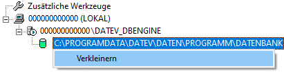 Datenbank verkleinern